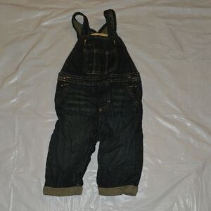 Genuine Baby From OshKosh Boys Dark Denim Overalls 9M